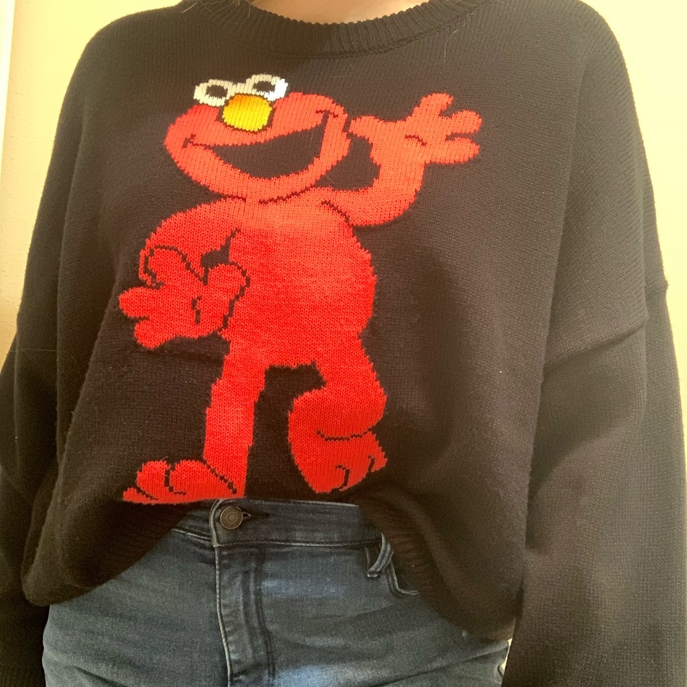 Cute graphic oversized sweater super soft and warm